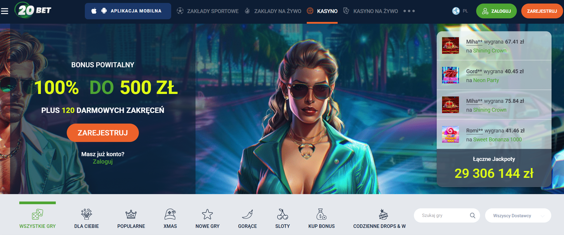 Strona główna kasyna 20Bet